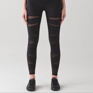 Lululemon Wunder Under Mesh Leggings